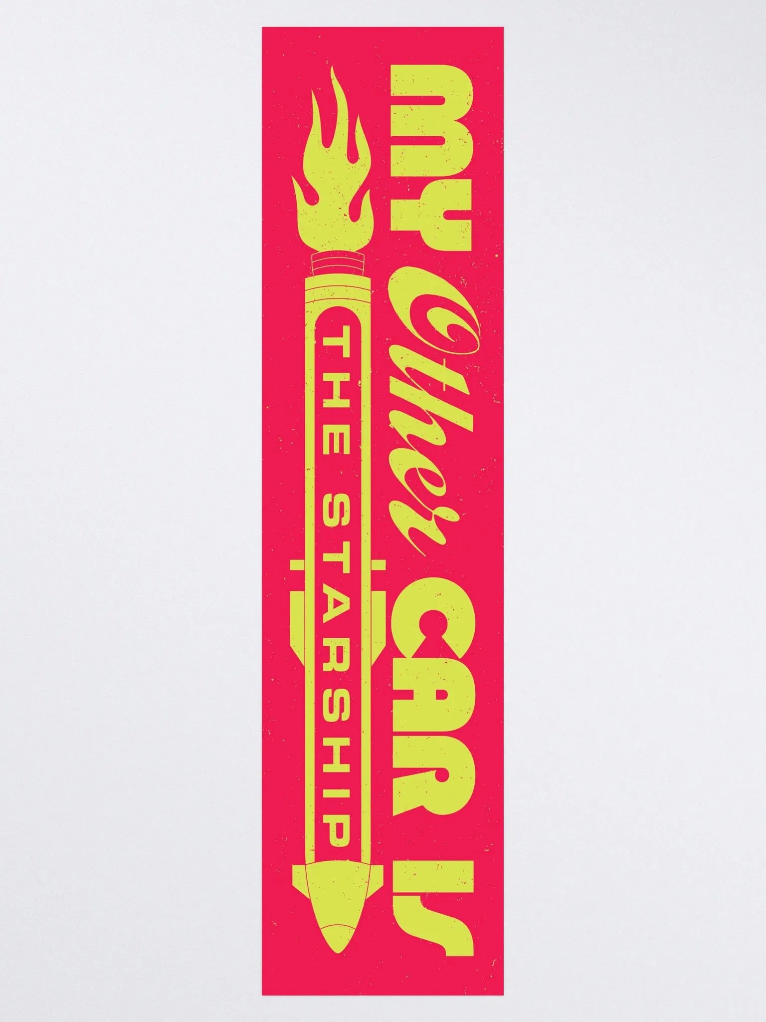 My Other Car is The Starship Kiss Cut Bumper Sticker (3)