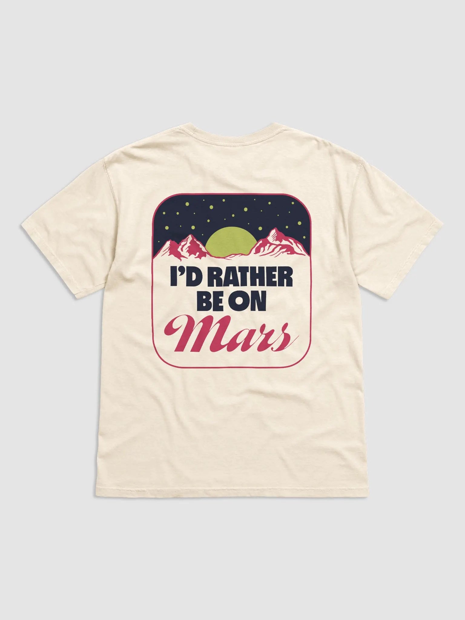Rather Be On Mars Cotton T-shirt (1)