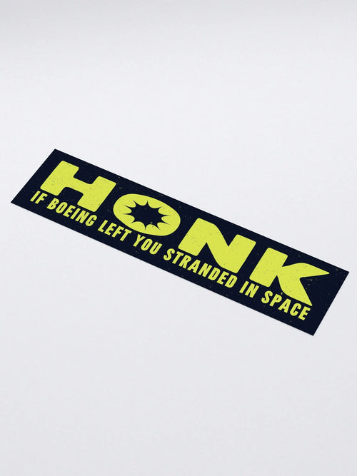 HONK For Boeing Kiss Cut Bumper Sticker (1)