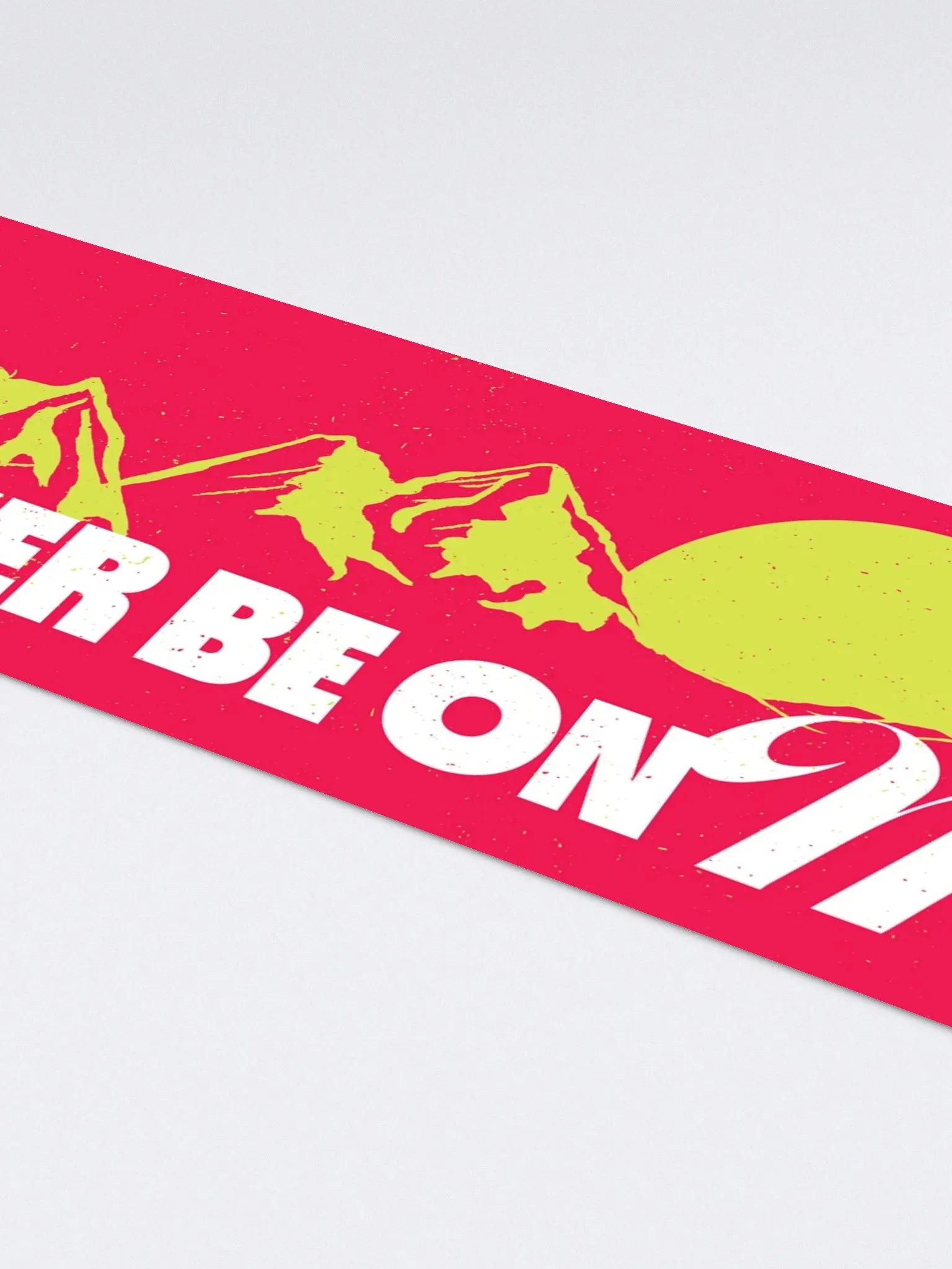 Rather Be On Mars Kiss Cut Bumper Sticker (4)