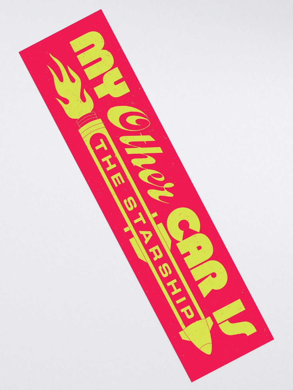 My Other Car is The Starship Kiss Cut Bumper Sticker (2)