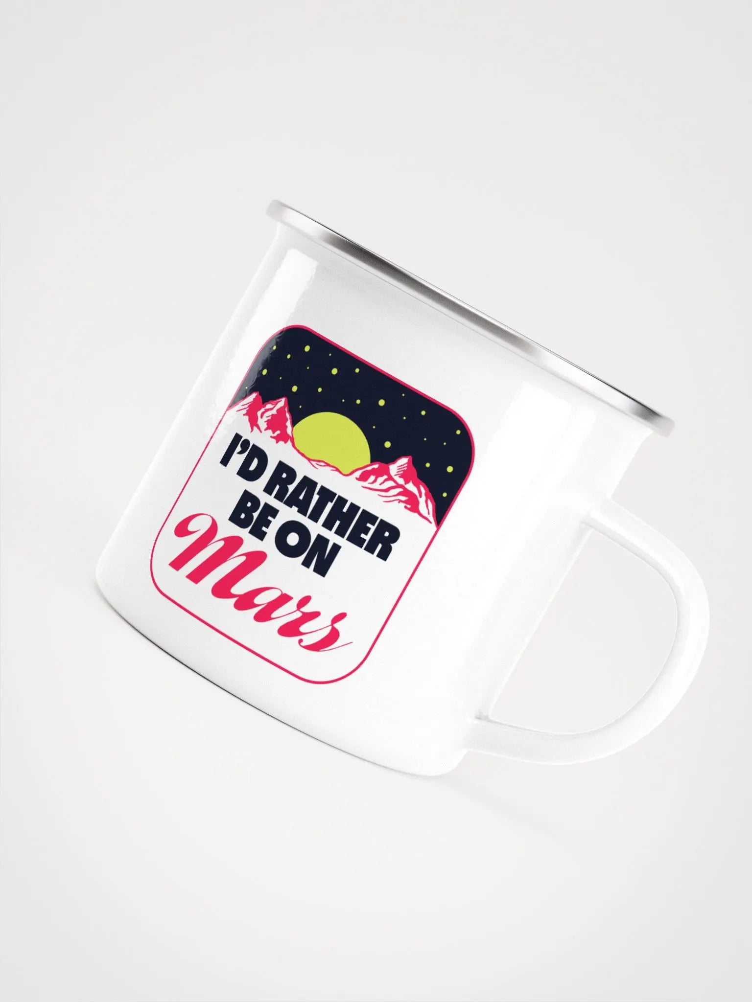 Rather Be On Mars Enamel Mug (5)