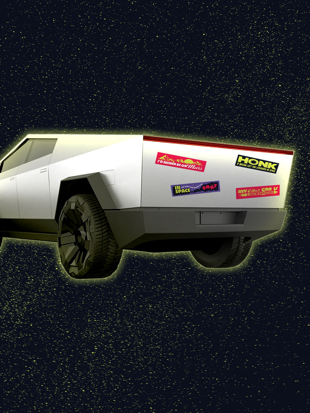 My Other Car is The Starship Kiss Cut Bumper Sticker (5)