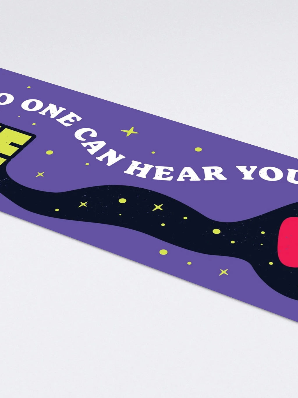 In Space No One Can Hear You Fart Kiss Cut Bumper Sticker (4)