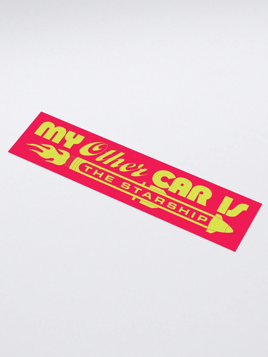 My Other Car is The Starship Kiss Cut Bumper Sticker (1)